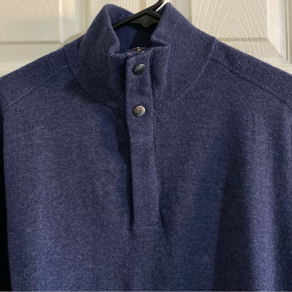 Banana Republic Men’s Blue Italian Wool Sweater Sz XL - Picture 15 of 15